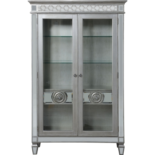 Varian Curio in Antique Platinum & Mirror