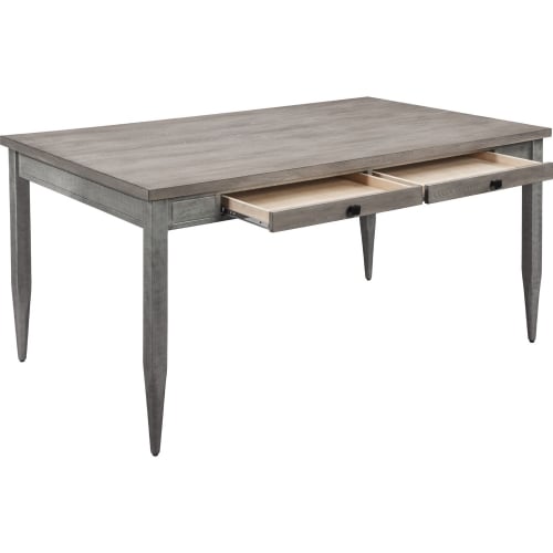 Ornat 60" Dining Table in Gray Oak & Antique Gray