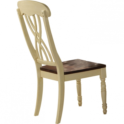 Dylan Dining Chair in Buttermilk & Oak (Set of 2)