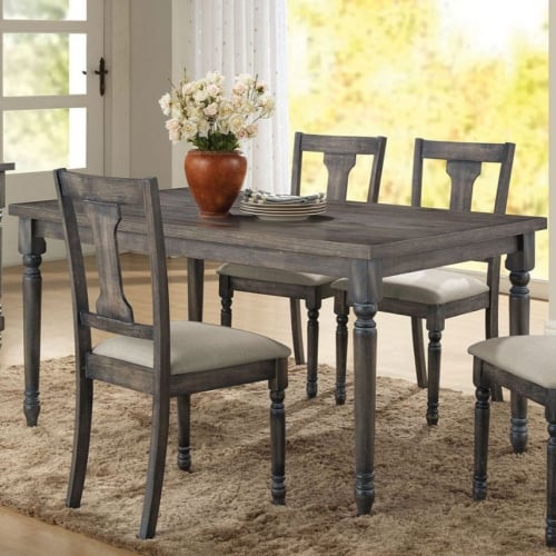 Wallace Dining Table in Weathered Gray