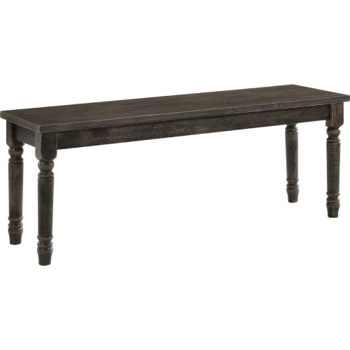 Claudia II Dining Bench in Weathered Gray