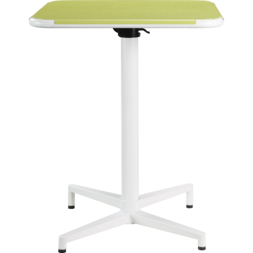 Olson 24" Folding Table in Yellow & White Metal