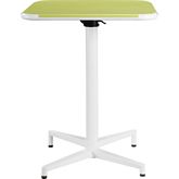 Olson 24" Folding Table in Yellow & White Metal