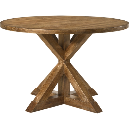 Wallace II 48" Dining Table in Weathered Oak