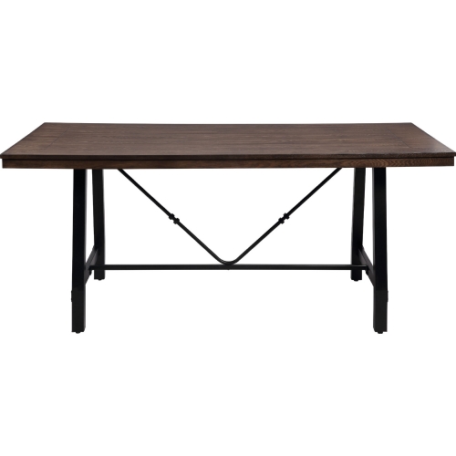 Mariatu 72" Dining Table in Oak & Steel