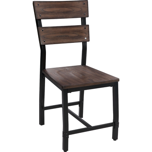 Mariatu Dining Chair in Oak & Steel (Set of 2)