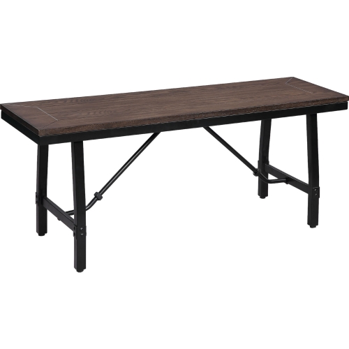 Mariatu Dining Bench in Oak & Steel