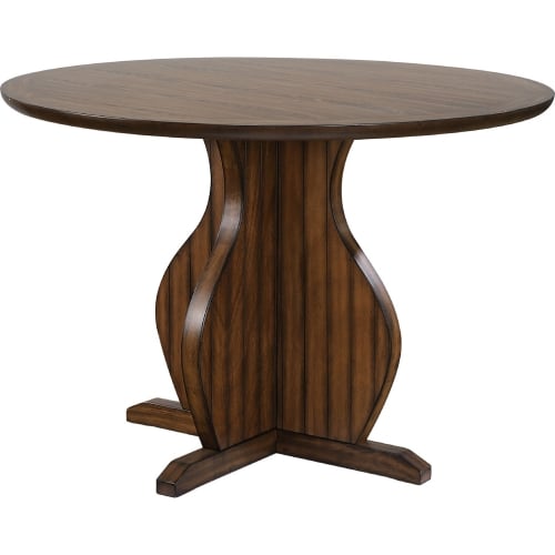 Maurice 53" Round Counter Height Dining Table in Oak