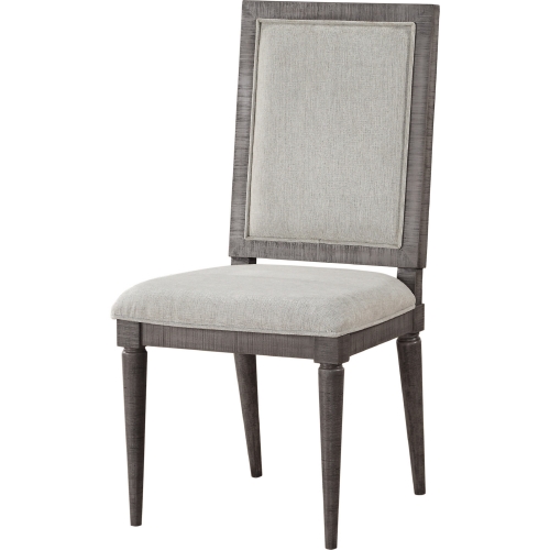 Artesia Dining Chair in Fabric & Salvaged Natural Wood (Set of 2)