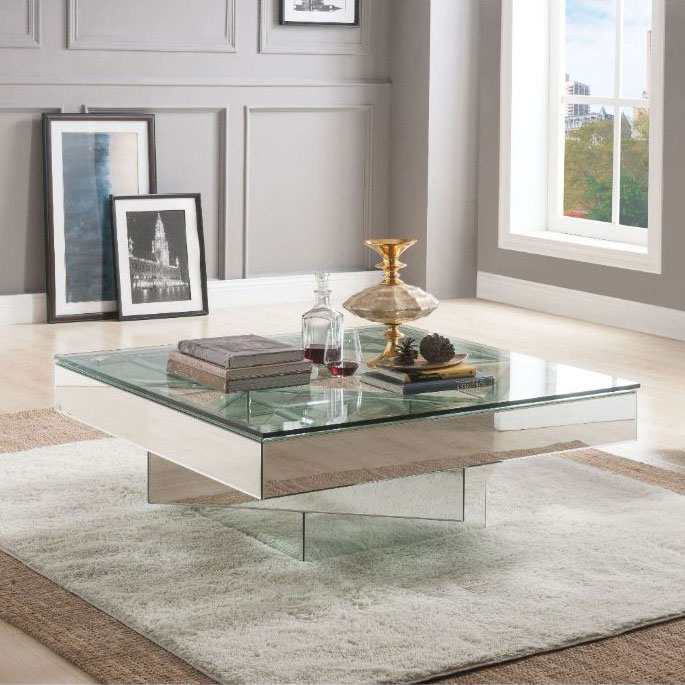 acme glass coffee table