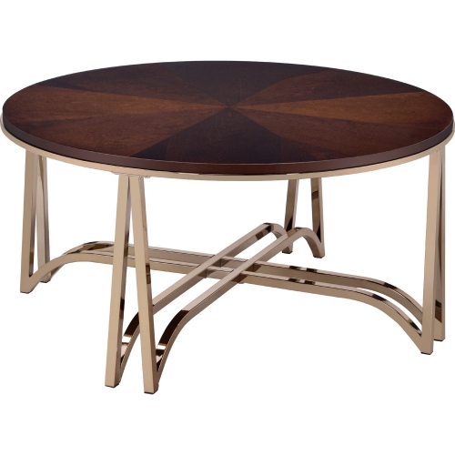 Novus Coffee Table in Walnut & Champagne