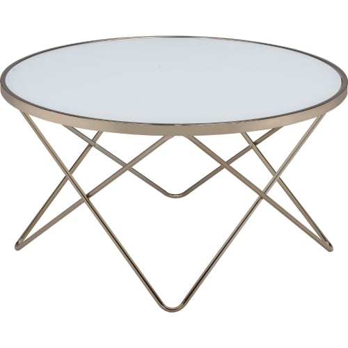 Valora Coffee Table in Champagne & Frosted Glass