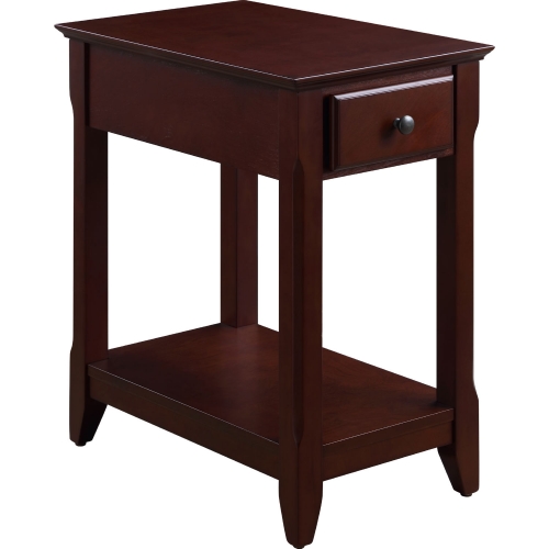 Bertie Accent End Table in Espresso Finish