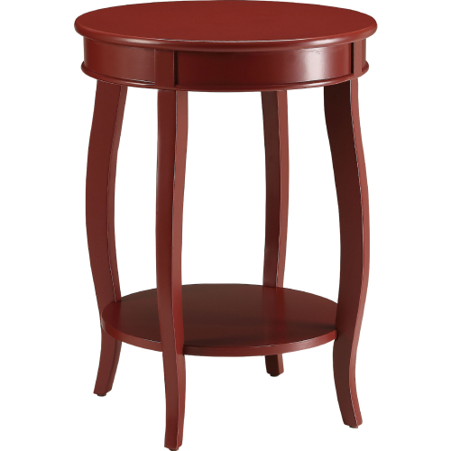 Aberta End Table in Red Finish