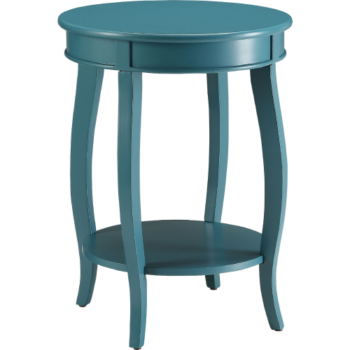 Aberta End Table in Teal Finish