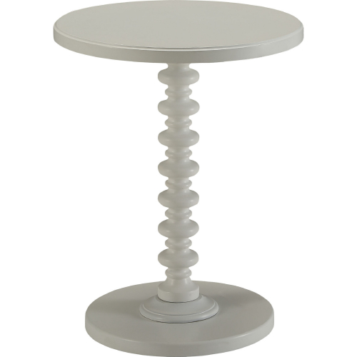 Acton End Table in White Finish