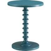 Acton End Table in Teal Finish