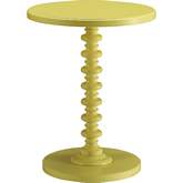 Acton End Table in Yellow Finish