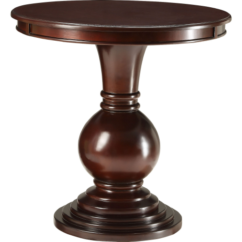 Alyx End Table in Distressed Espresso Brown Finish