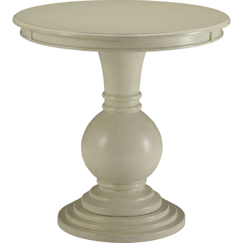 Alyx End Table in Distressed Antique White Finish