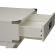 Babs End Table in White Finish Wood