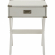 Babs End Table in White Finish Wood