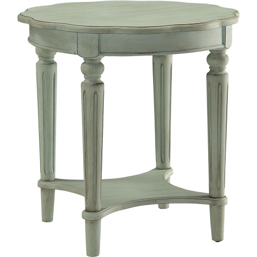 Fordon End Table in Antique Green