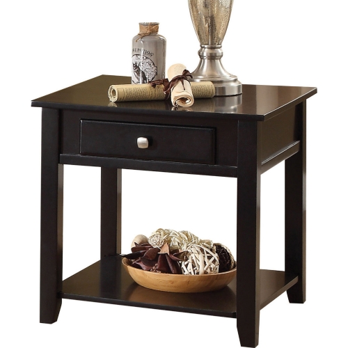 Malachi End Table in Black