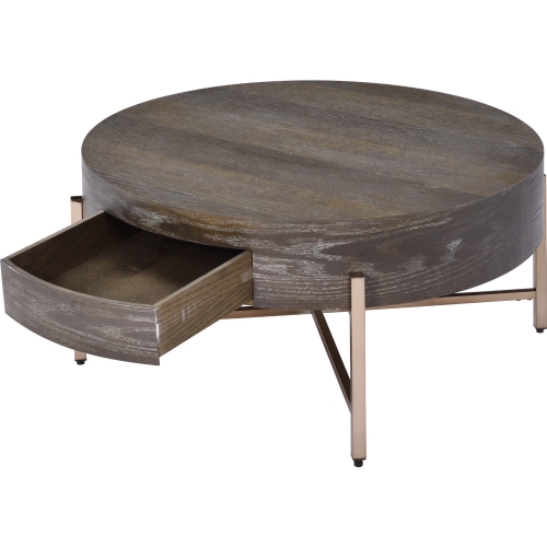 Weyton Coffee Table in Dark Oak & Champagne