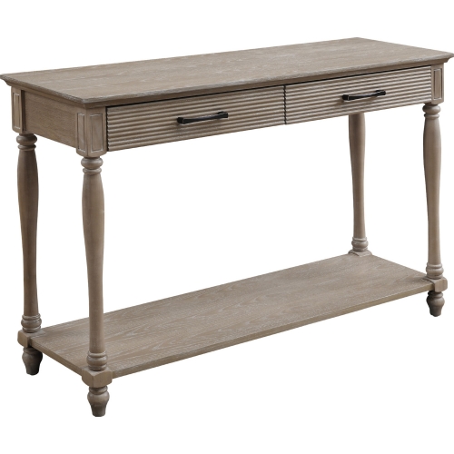 Ariolo Sofa Table in Antique White Wood