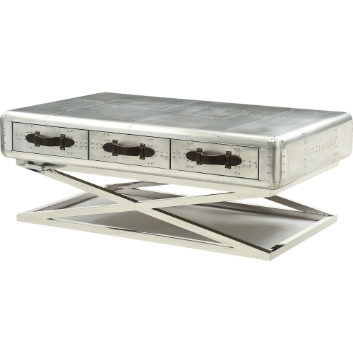 Aberdeen II Coffee Table in Aluminum