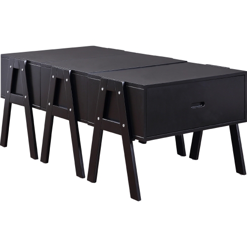 Lonny Coffee Table (Convertible) in Black