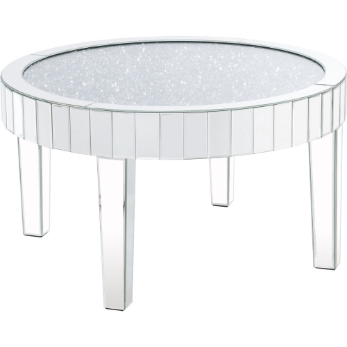 Ornat Coffee Table in Mirror & Faux Diamonds