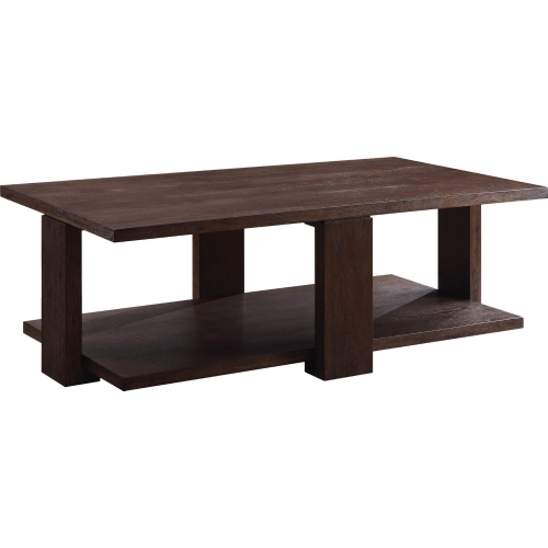 Niamey Coffee Table in Walnut Finish Wood