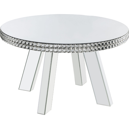 Lotus Coffee Table in Mirror & Faux Crystals