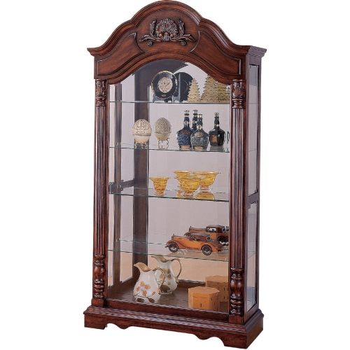 Denton Curio Cabinet in Cherry