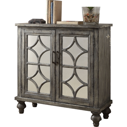 Velika 2 Door Console Table in Weathered Gray