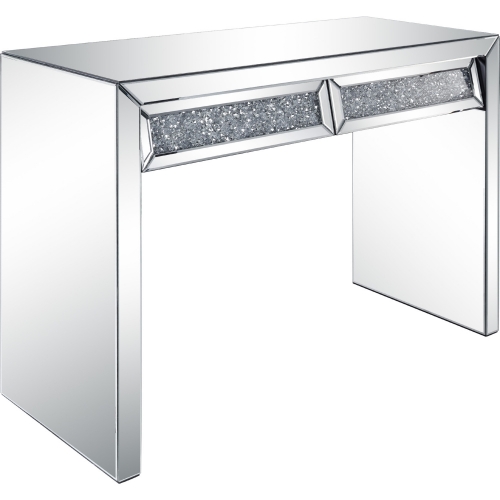 Noralie Console Table in Mirror & Faux Diamonds