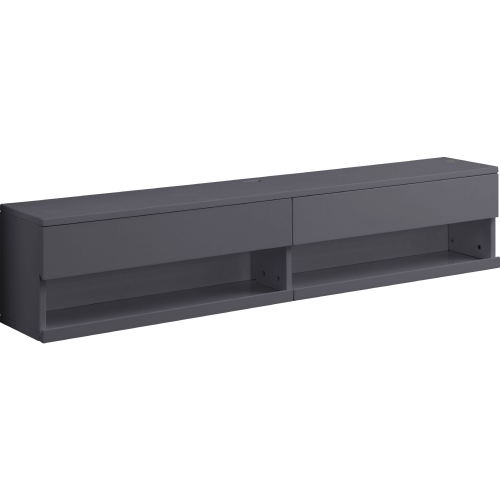 Ximena 60" Floating TV Stand in LED & Gray Finish