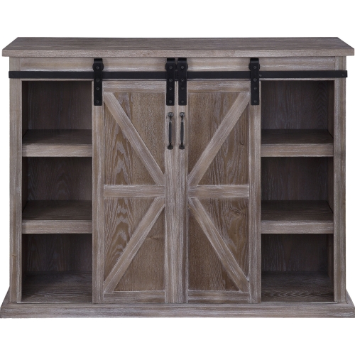 Orabella 48" TV Stand in Rustic Natural Finish Wood