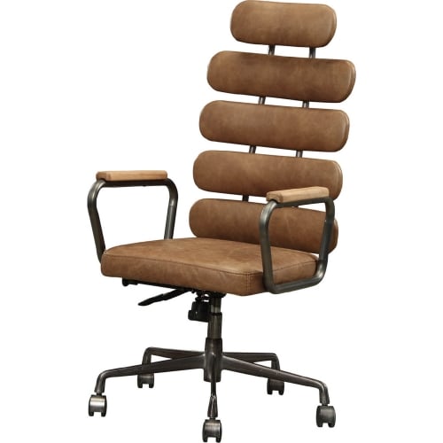 Calan Executive Office Chair in Retro Brown Top Grain Leather