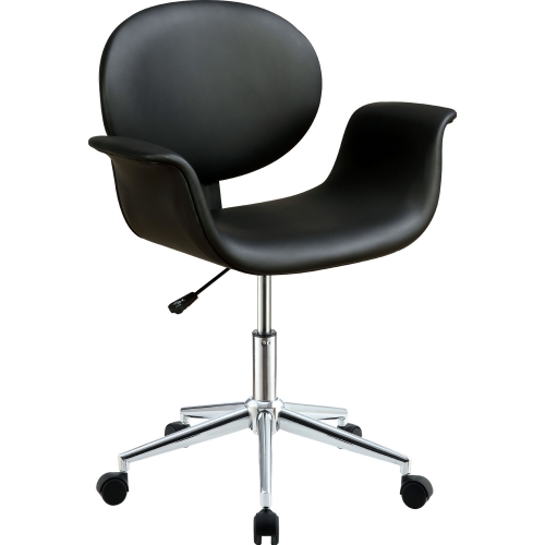 Camila Office Chair in Black Leatherette