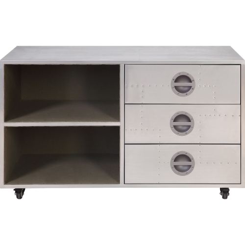 Brancaster 39" Cabinet in Patchwork Aluminum