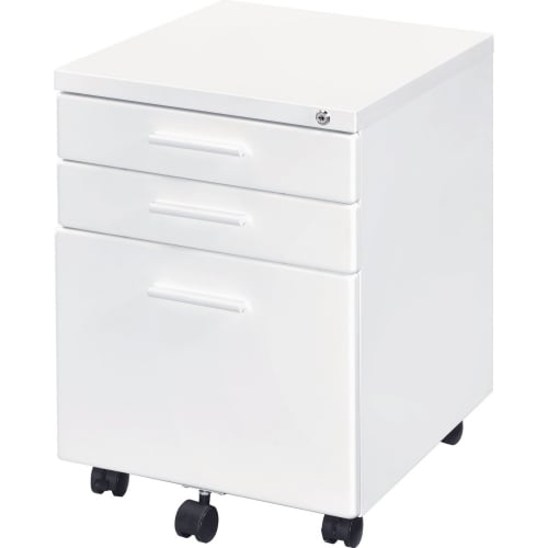 Peden File Cabinet in White Metal