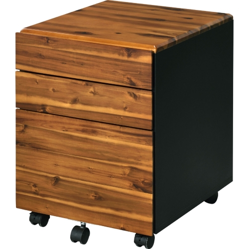 Jurgen File Cabinet in Oak & Black