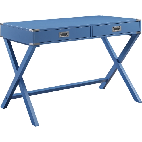 Amenia Writing Desk in Blue Finish