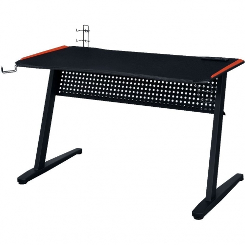 Dragi Gaming Table w/ USB Port in Black & Red