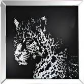 Nevina Wall Art in Mirror & Crystal Leopard