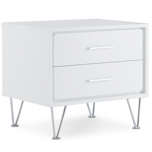 Deoss Nightstand in White