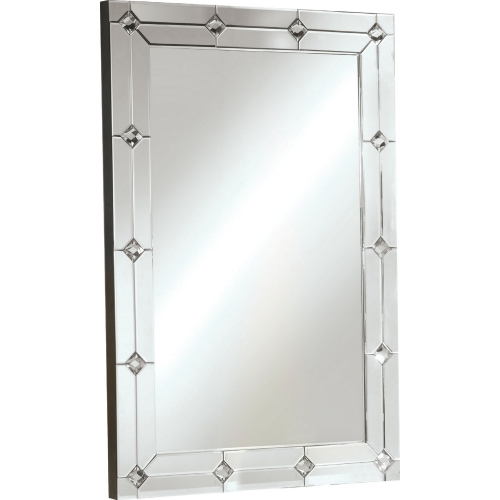 Hessa Accent Mirror in Mirrored Finish